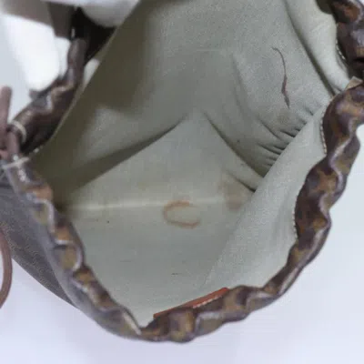 Pre-owned Celine Céline Macadam Brown Canvas Clutch Bag ()