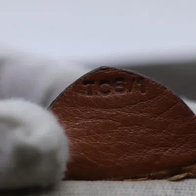 Pre-owned Celine Céline Macadam Brown Canvas Clutch Bag ()