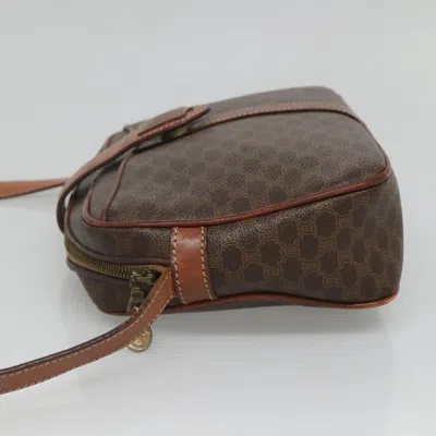 Pre-owned Celine Céline Macadam Brown Canvas Shoulder Bag ()