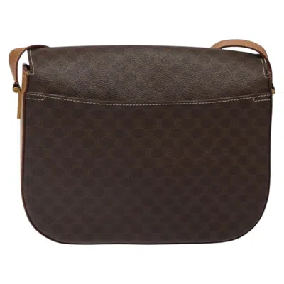 Pre-owned Celine Céline Macadam Brown Canvas Shoulder Bag ()
