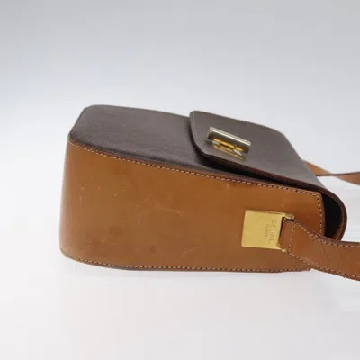 Pre-owned Celine Céline Macadam Brown Canvas Shoulder Bag ()