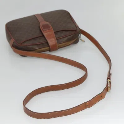 Pre-owned Celine Céline Macadam Brown Canvas Shoulder Bag ()