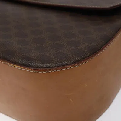 Pre-owned Celine Céline Macadam Brown Canvas Shoulder Bag ()
