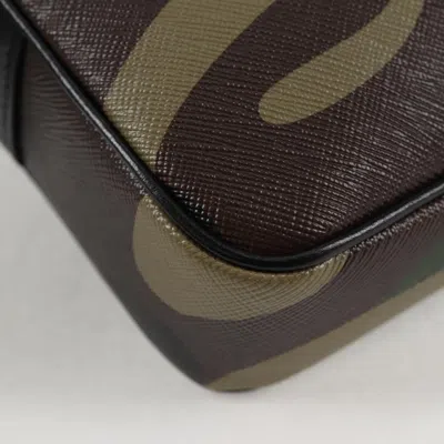 Pre-owned Celine Céline Macadam Brown Canvas Shoulder Bag ()