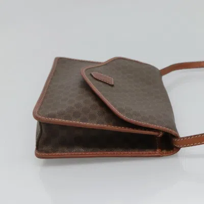 Pre-owned Celine Céline Macadam Brown Canvas Shoulder Bag ()