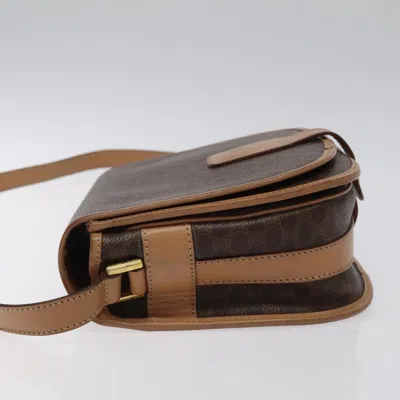 Pre-owned Celine Céline Macadam Brown Canvas Shoulder Bag ()