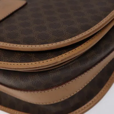 Pre-owned Celine Céline Macadam Brown Canvas Shoulder Bag ()