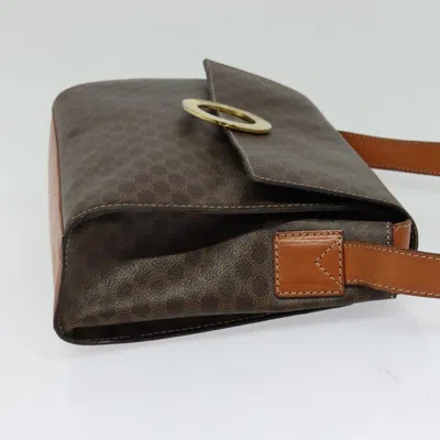 Pre-owned Celine Céline Macadam Brown Canvas Shoulder Bag ()