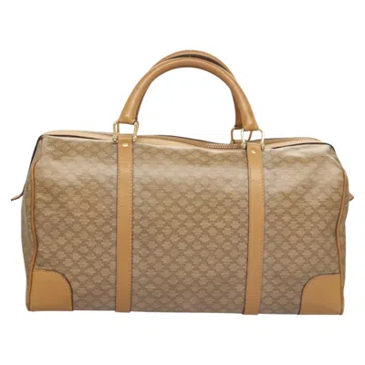 Pre-owned Celine Céline Macadam Brown Canvas Travel Bag ()