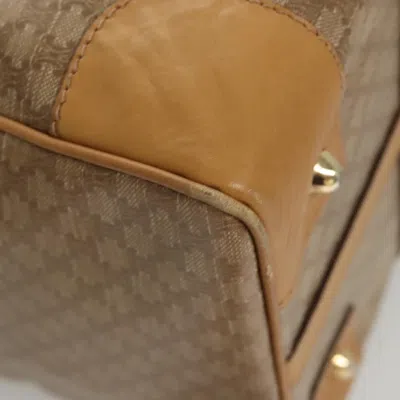 Pre-owned Celine Céline Macadam Brown Canvas Travel Bag ()