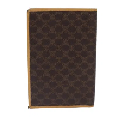 Pre-owned Celine Céline Macadam Brown Canvas Wallet  ()