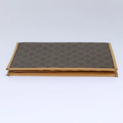 Pre-owned Celine Céline Macadam Brown Canvas Wallet  ()