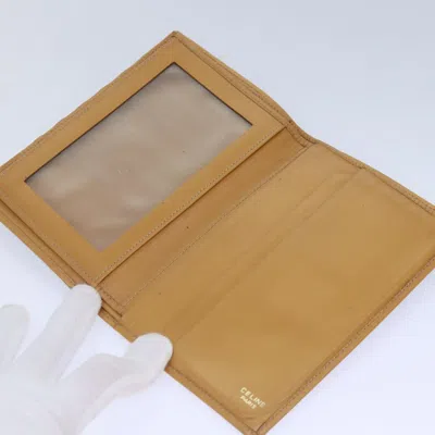 Pre-owned Celine Céline Macadam Brown Canvas Wallet  ()