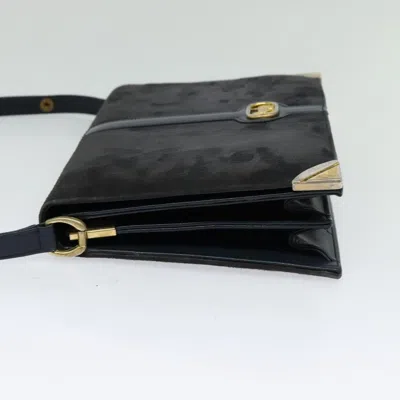 Pre-owned Celine Céline Navy Suede Shoulder Bag ()