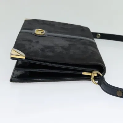 Pre-owned Celine Céline Navy Suede Shoulder Bag ()