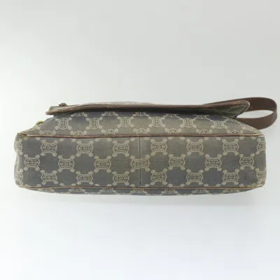 Pre-owned Celine Céline Triomphe Blue Canvas Shoulder Bag ()