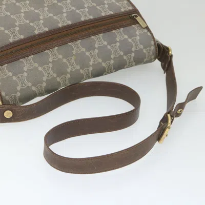 Pre-owned Celine Céline Triomphe Blue Canvas Shoulder Bag ()