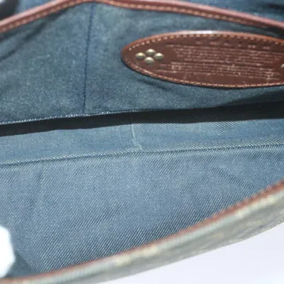 Pre-owned Celine Céline Triomphe Blue Canvas Shoulder Bag ()