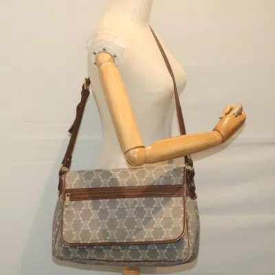 Pre-owned Celine Céline Triomphe Blue Canvas Shoulder Bag ()