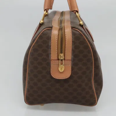 Pre-owned Celine Céline Triomphe Brown Canvas Travel Bag ()