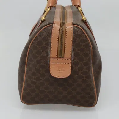 Pre-owned Celine Céline Triomphe Brown Canvas Travel Bag ()