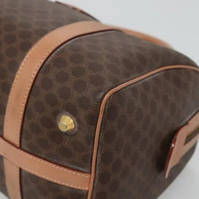 Pre-owned Celine Céline Triomphe Brown Canvas Travel Bag ()