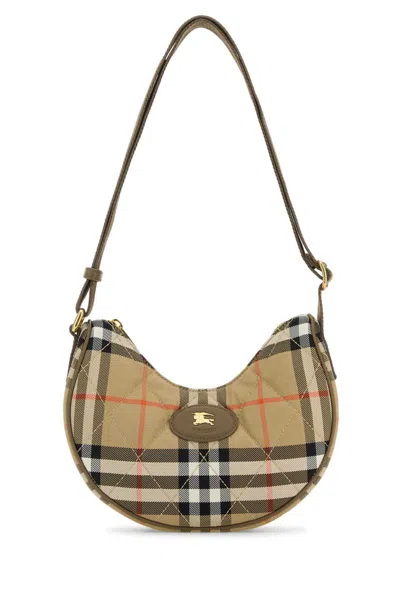 Burberry Embroidered Canvas Crossbred Bag In Multi