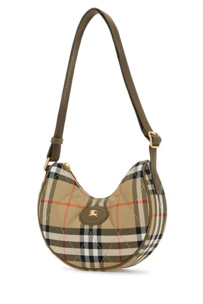 Burberry Embroidered Canvas Crossbred Bag In Multi