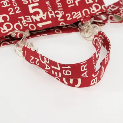Pre-owned Chanel By Sea Red Canvas Tote Bag ()