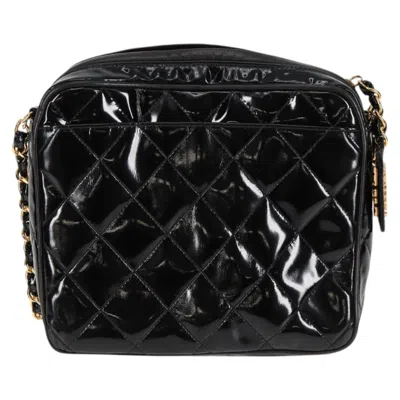 Pre-owned Chanel Camera Black Patent Leather Shoulder Bag ()