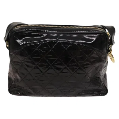 Pre-owned Chanel Camera Black Patent Leather Shoulder Bag ()