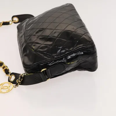 Pre-owned Chanel Camera Black Patent Leather Shoulder Bag ()