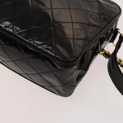 Pre-owned Chanel Camera Black Patent Leather Shoulder Bag ()