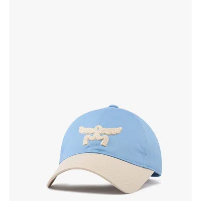 Mcm Essential Logo Cap In Cotton Twill