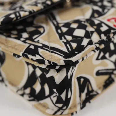 Pre-owned Chanel Coco Mark Beige Nylon Shoulder Bag ()