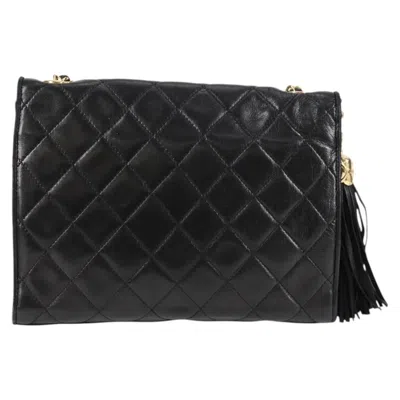 Pre-owned Chanel Coco Mark Black Leather Shoulder Bag ()
