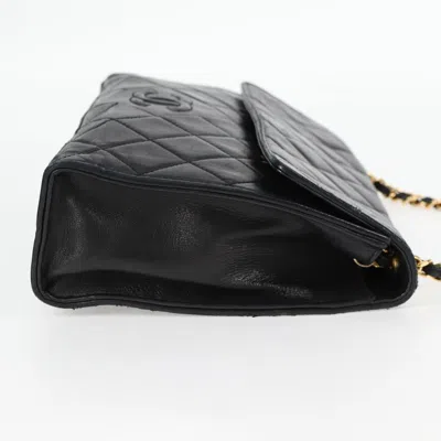 Pre-owned Chanel Coco Mark Black Leather Shoulder Bag ()