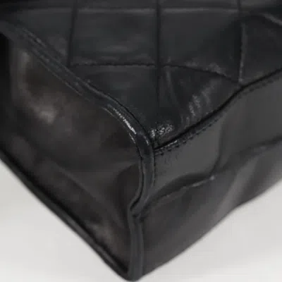 Pre-owned Chanel Coco Mark Black Leather Shoulder Bag ()