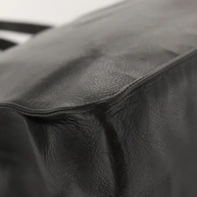 Pre-owned Chanel Coco Mark Black Leather Tote Bag ()