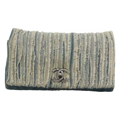 Pre-owned Chanel Fringe Blue Denim - Jeans Shoulder Bag ()