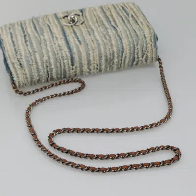 Pre-owned Chanel Fringe Blue Denim - Jeans Shoulder Bag ()