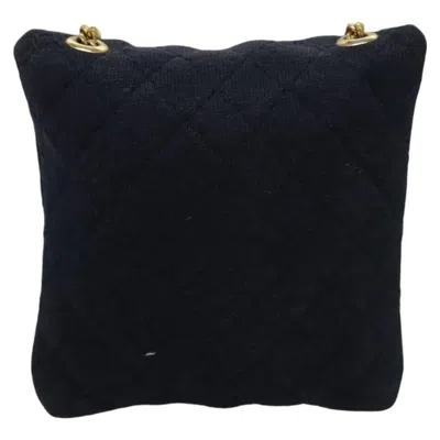 Pre-owned Chanel Navy Cotton Clutch Bag ()