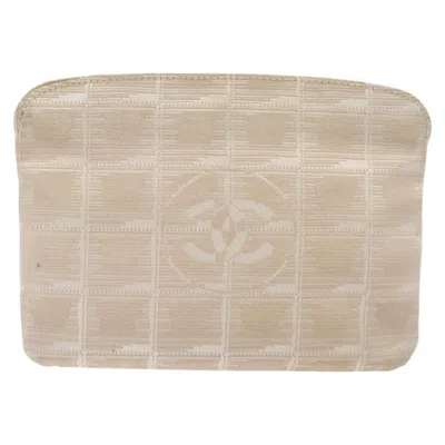 Pre-owned Chanel Travel Line Pink Nylon Clutch Bag ()