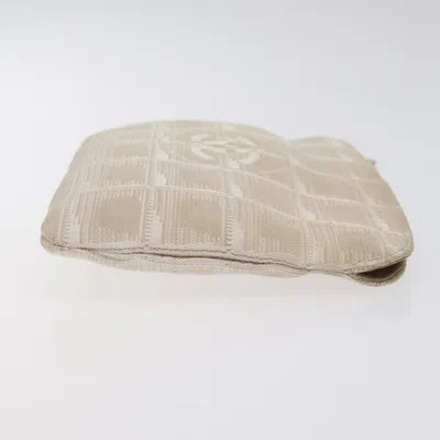 Pre-owned Chanel Travel Line Pink Nylon Clutch Bag ()