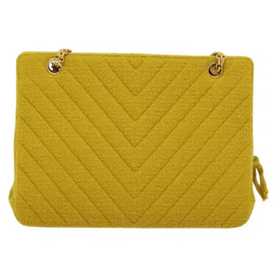 Pre-owned Chanel V-stich Yellow Other Shoulder Bag ()