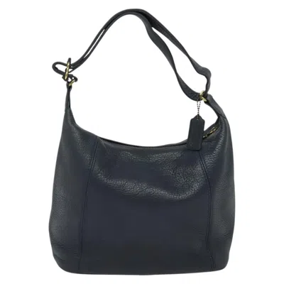 Pre-owned Coach Hobo Navy Leather Shoulder Bag ()