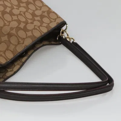 Pre-owned Coach Signature Beige Canvas Tote Bag ()