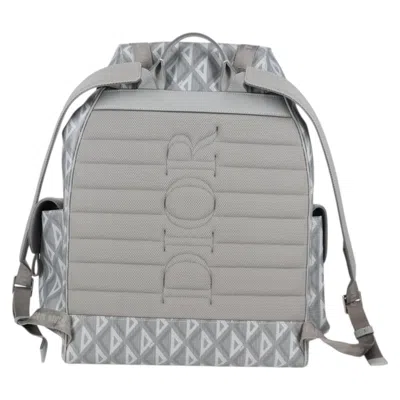 Pre-owned Dior Grey Canvas Backpack Bag ()