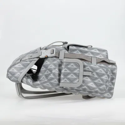 Pre-owned Dior Grey Canvas Backpack Bag ()
