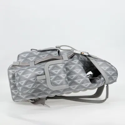 Pre-owned Dior Grey Canvas Backpack Bag ()